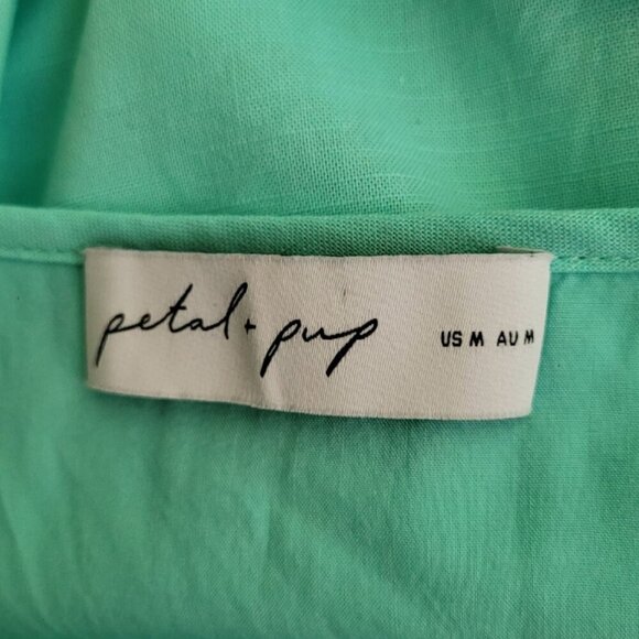 Petal & Pup Cotton Linen A-Line Dress, Size M - Picture 5 of 11